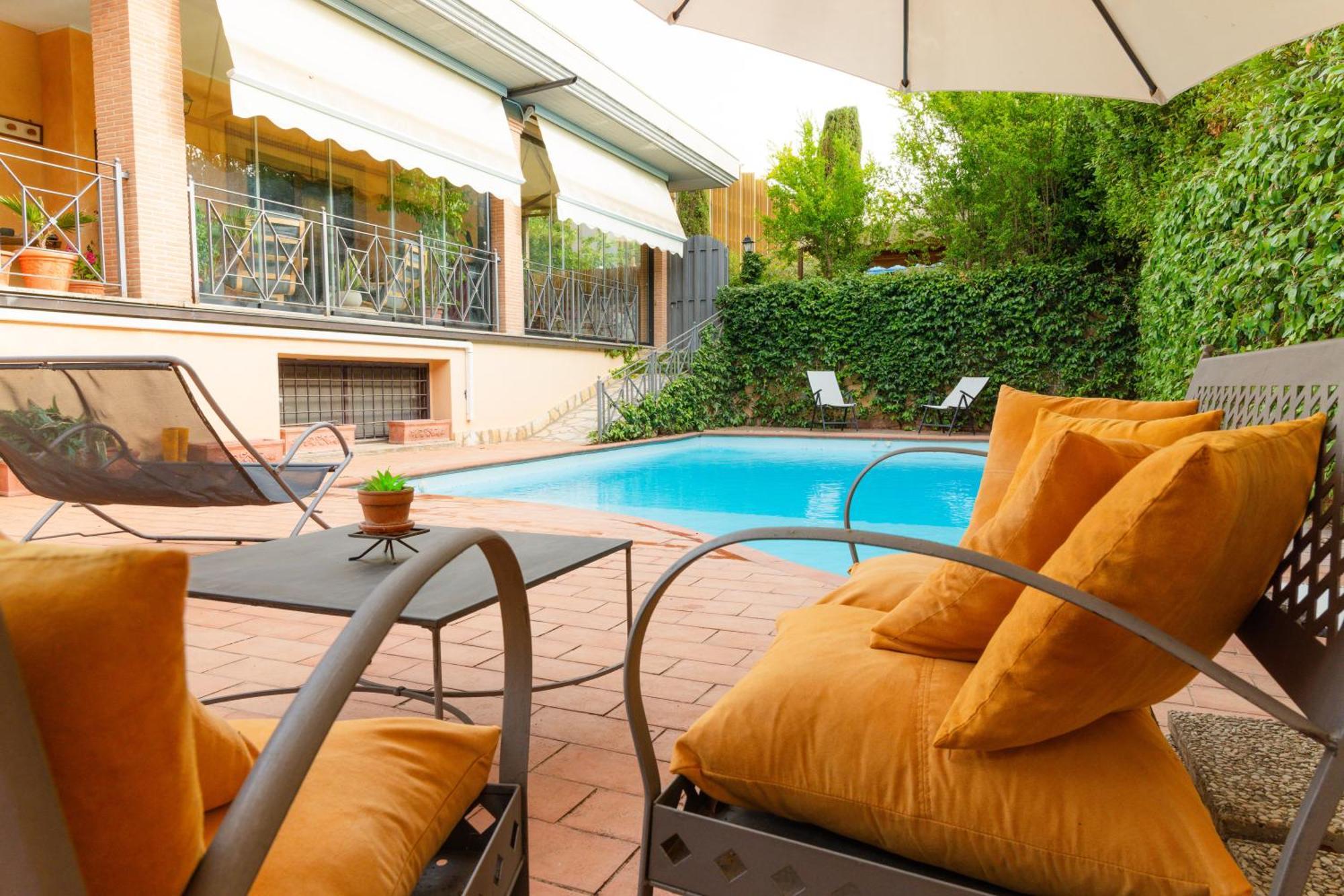 Villa Aureliana With Pool Near San Peter Рим Екстериор снимка